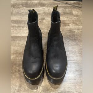 Dr Martens ROMETTY WYOMING LEATHER PLATFORM CHELSEA BOOTS size 9